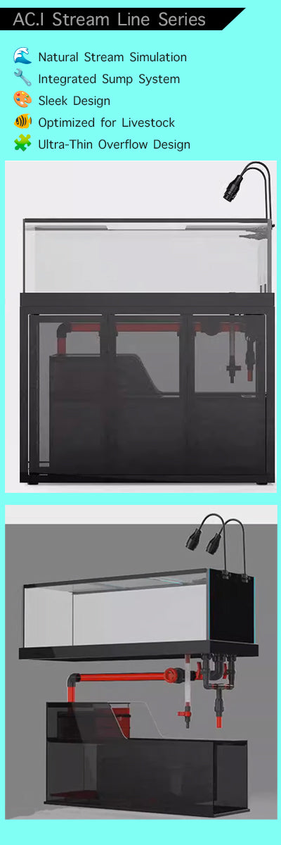 Stream Line Series Ultra thin Overflow with Sump