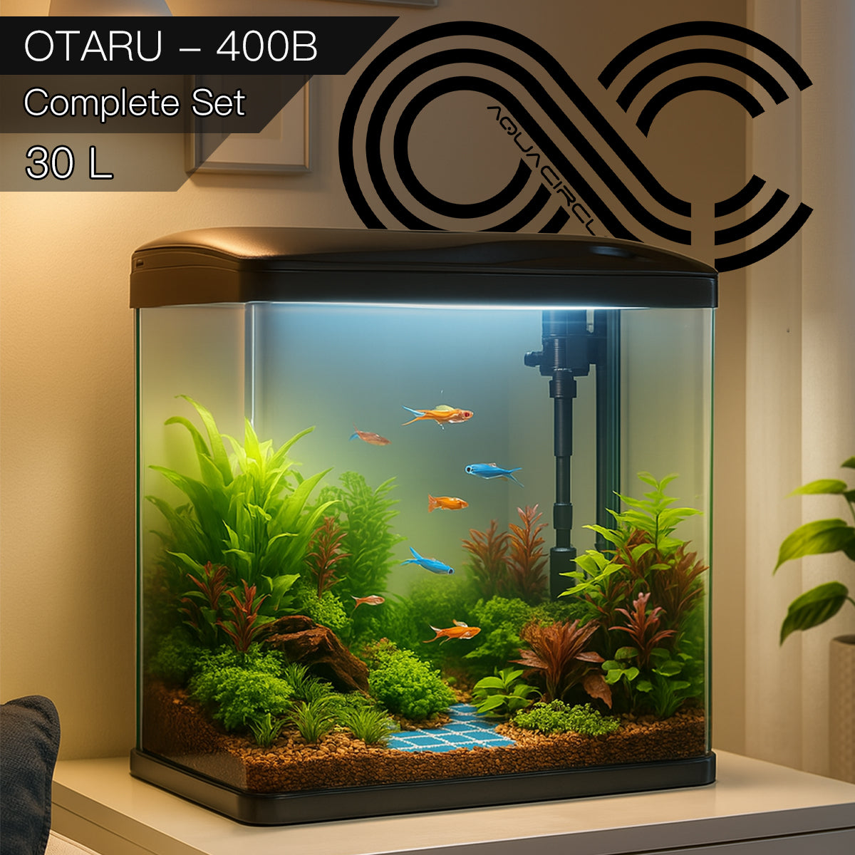 OTARU Series ALL-IN-1 Aquarium XS400
