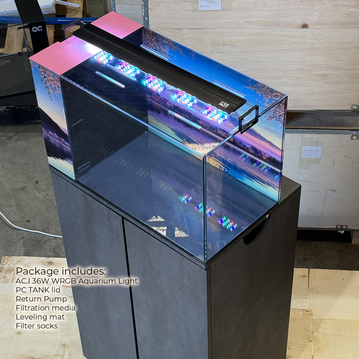 Mount Fuji - 60L AIO Aquarium with Build in Side Filtration System