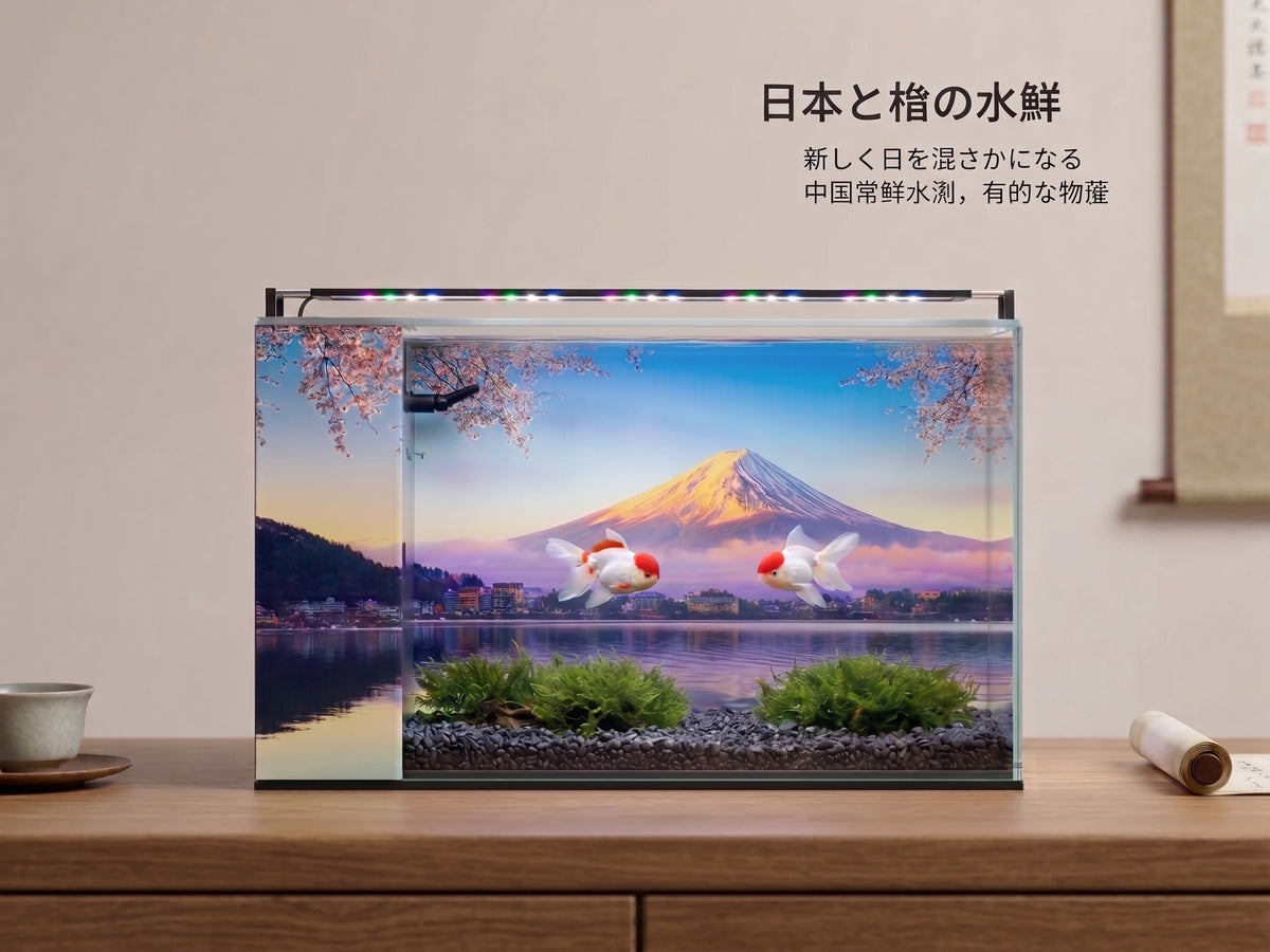 Mount Fuji - 60L AIO Aquarium with Build in Side Filtration System